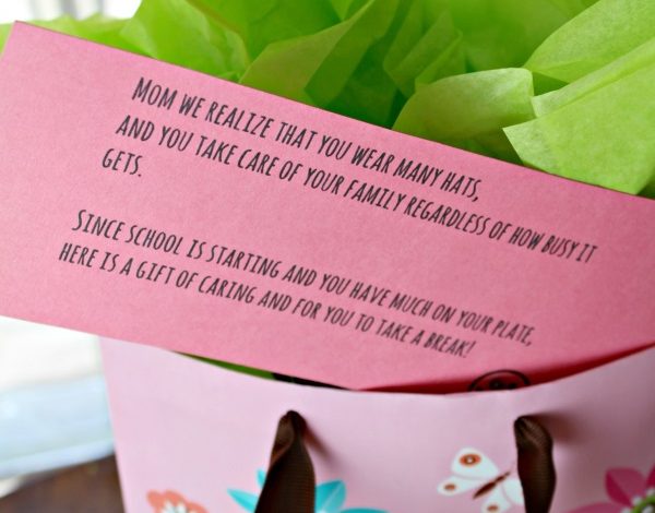 Back To School Care Package For Mom With Items From The Grocery Store!
