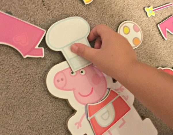 Peppa Pig Magnetic Wood Dress Up Box Set and Peppa Pig Jumbo Mega Play Mat Review!