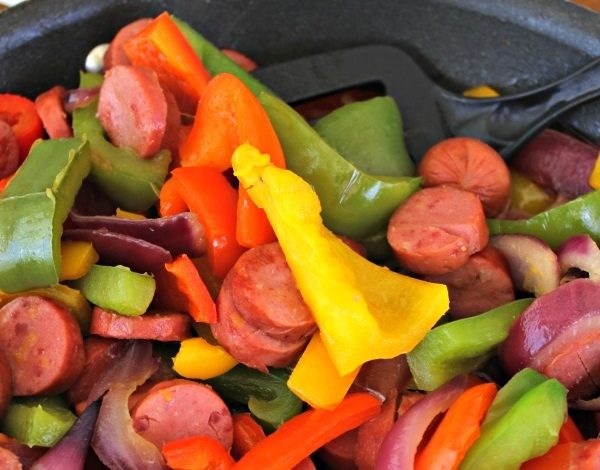Smoked Sausage and Bell Peppers Recipe Inspired By Hunger Action Month!