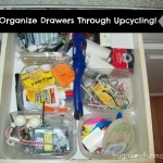 Cheap Way to Organize Your Drawers! Upcycling Plastic Containers!