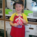 Our First Trip to Lowe’s Build and Grow! My son made a School House Photo Holder!