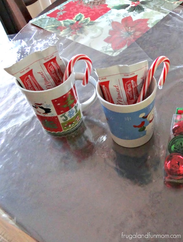 Check Out These 16 Semi Homemade Gifts I Made Under $25 Dollars! Christmas Mugs with Hot Cocoa and Candy Canes!