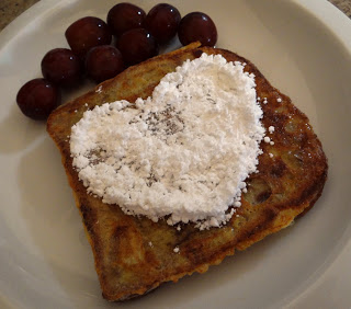 Valentine's Day French Toast Using Cinnamon Bread! Quick and Easy Recipe!