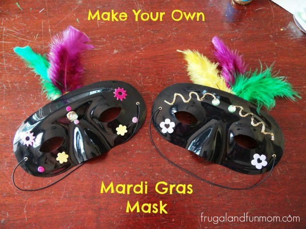 Make Your Own Mardi Gras Mask! Fun and Easy DIY Craft for the Kids!