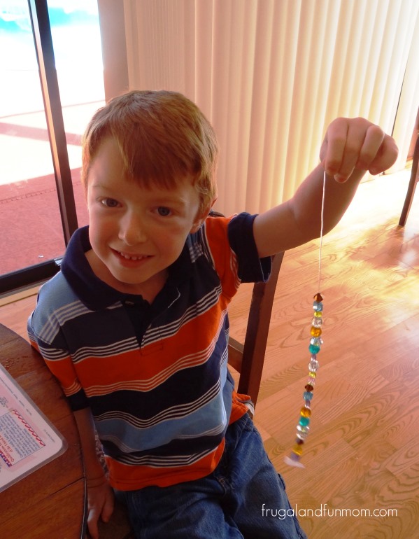 Making Homemade Beaded Bracelets!  A Surprisingly Easy Craft for the Kids!