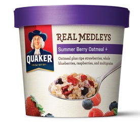 Quaker Real Medleys Summer-Berry-Oatmeal
