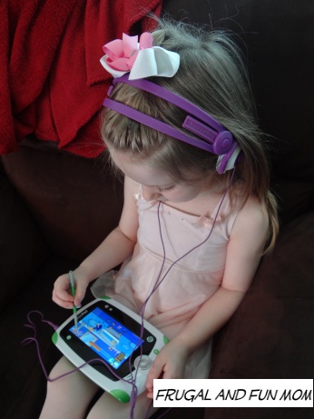 Daughter with Kidz Gear Headphones