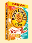 Honey Bunches of Oats Tropical Blends Box