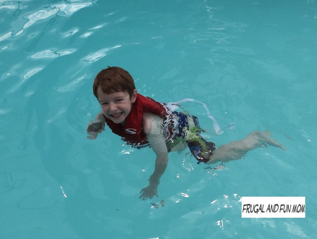 Child in pool