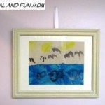Frame Your Child’s Original Themed Artwork! Frugal and Fun Decorating Idea!