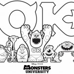 FREE Disney Pixar Monsters University Printable Coloring Sheet!