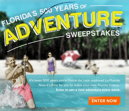 Florida's 500 Years of Adventure Sweepstakes