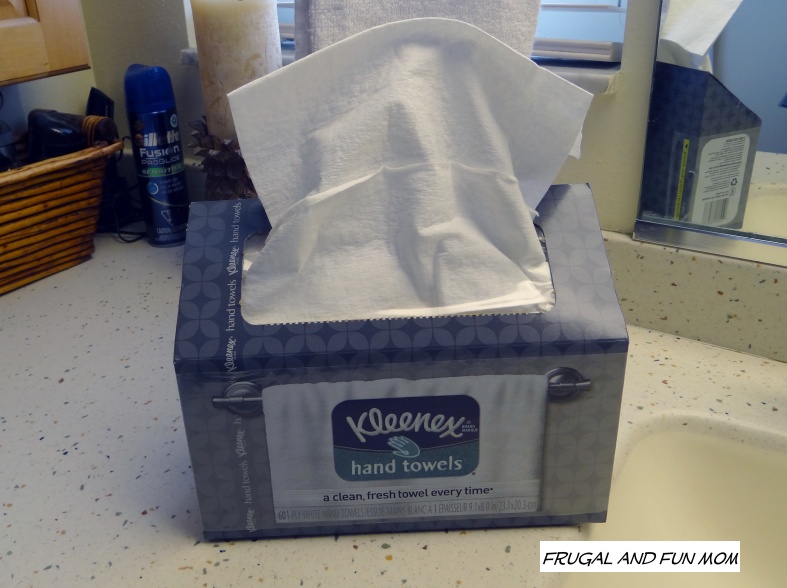 Kleenex Hand Towel Next To sink