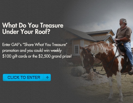 Share What You Treasure GAF Roofing