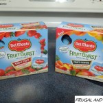 Review and Giveaway of Del Monte Fruit Burst Squeezers! 1 1/2 Servings of Fruit or Fruit and Vegetables!