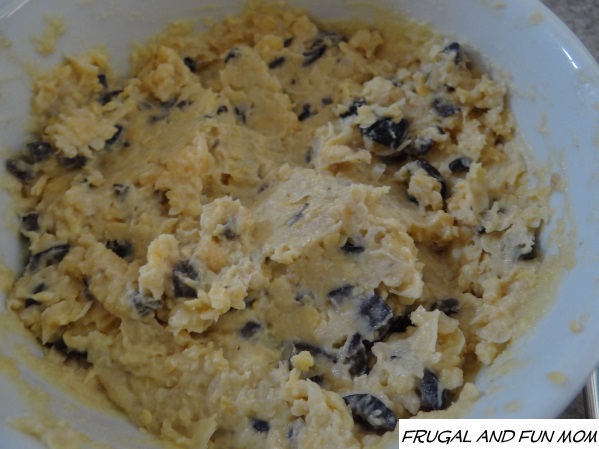 Black Olive and Garlic Hummus Recipe in a bowl