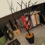 DIY Spooky and Fun Halloween Tree! Household Items and Paint Used To Create This Craft!