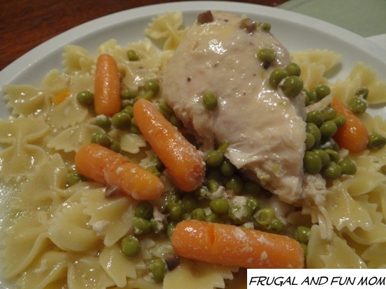 Slow Cooker Chicken Peas and Carrots Recipe
