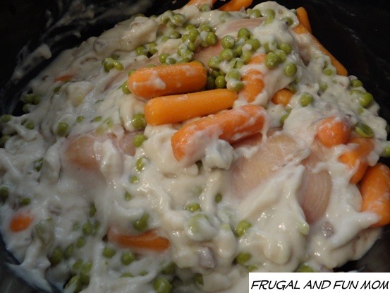 Slow Cooker Chicken Peas and Carrots Recipe