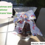 Turning A Hurricane Vase Into A Christmas Decoration! Easy Holiday Craft!