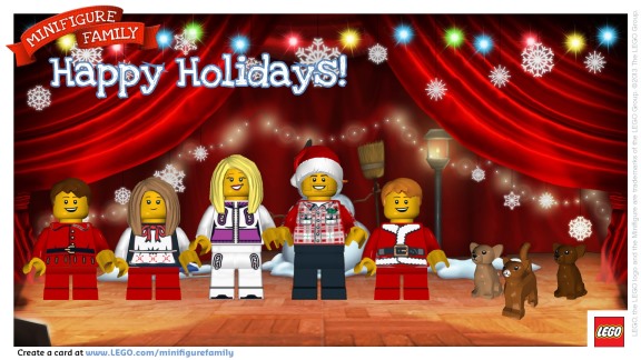 LEGO Family e Card postcard