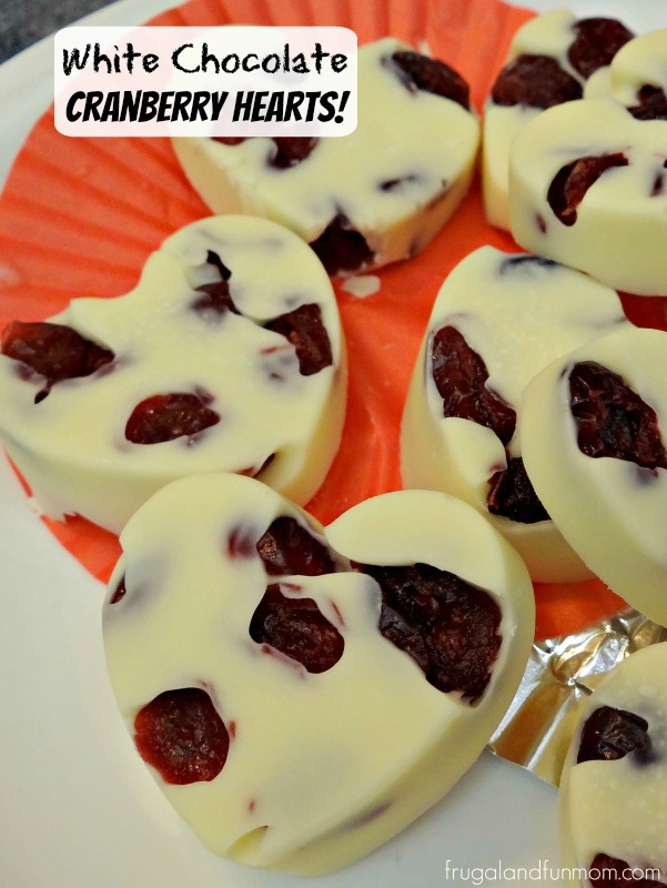 White Chocolate Cranberry Hearts