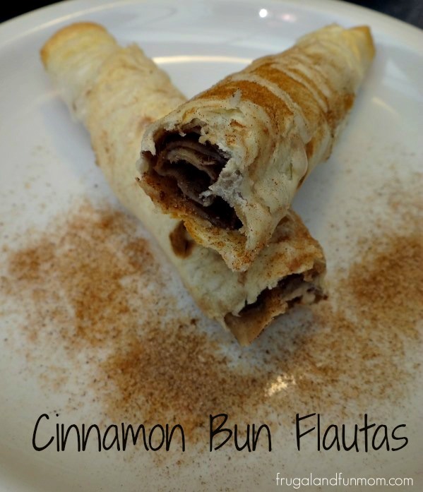 Cinnamon Bun Flautas Dessert