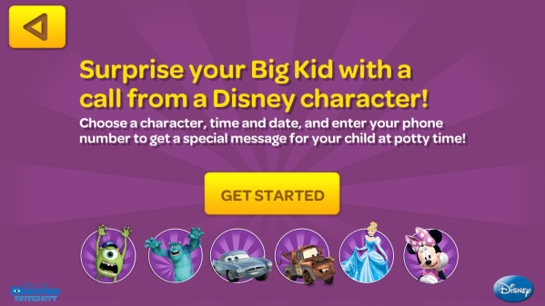 Big Kid App Pull-Ups Free Disney Character Call