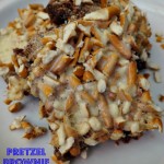 Pretzel Brownie Recipe!  An EASY Sweet and Salty Crunchy Dessert!