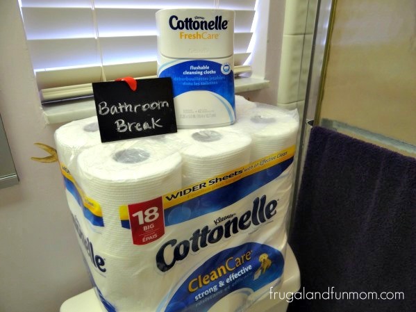 Bathroom Break With Cottonelle Products