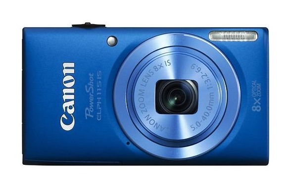 Canon - PowerShot ELPH 115 IS Digital Camera - Blue Best Buy