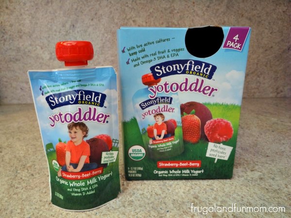 Stonyfield’s YoToddler Organic Yogurt Individual Pouch