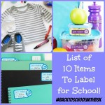 List of 10 Items To Label For School & 15% off Labels Coupon Code! #BacktoSchoolwithBSK