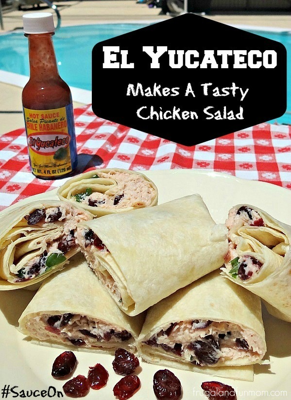 Making Sweet and Spicy Chicken Salad Wraps With El Yucateco! #SauceOn #Shop #Cbias