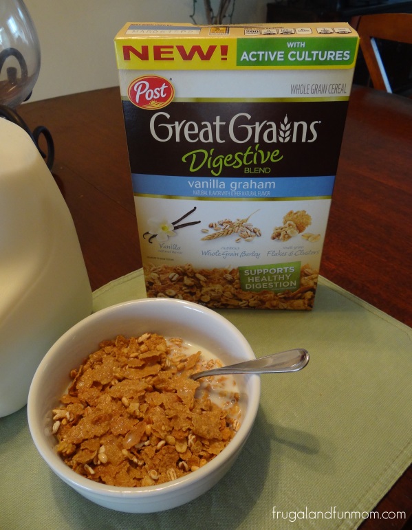 Post Great grains Cereal Vanilla Graham