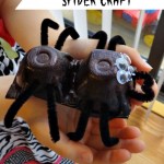 Tutorial – Egg Carton Spiders!  A Child’s EASY Halloween Craft!