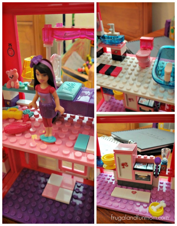 Mega Bloks Barbie Mansion Details