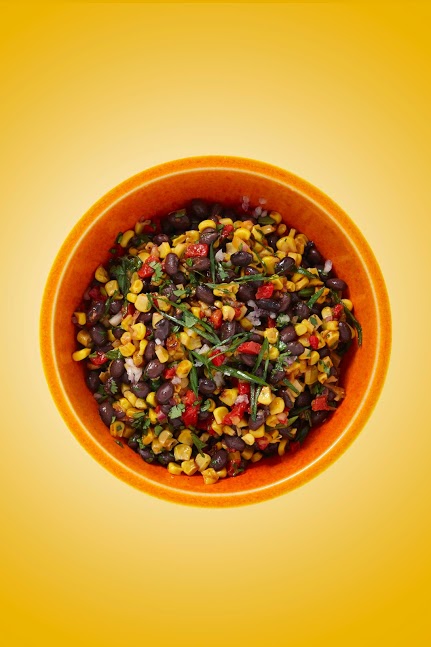 Spicy Roasted Corn and Black Bean Salad! #TexasPete A Perfect Taco Night Side! #Ad