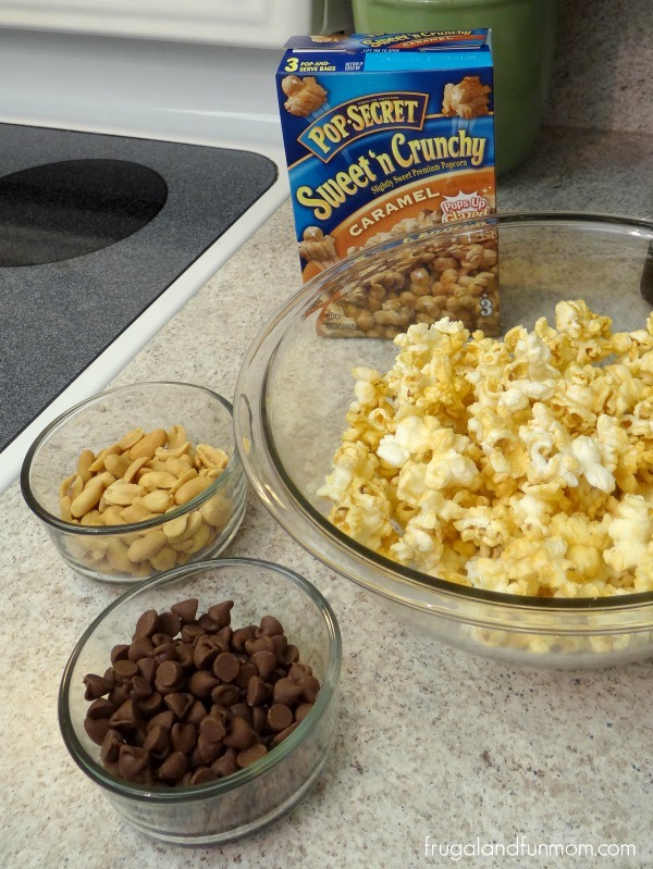Candy Bar Popcorn Mix Ingredients