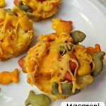 Macaroni and Cheese Muffins! Fun with Goldfish Crackers! #GoldfishMix #Ad