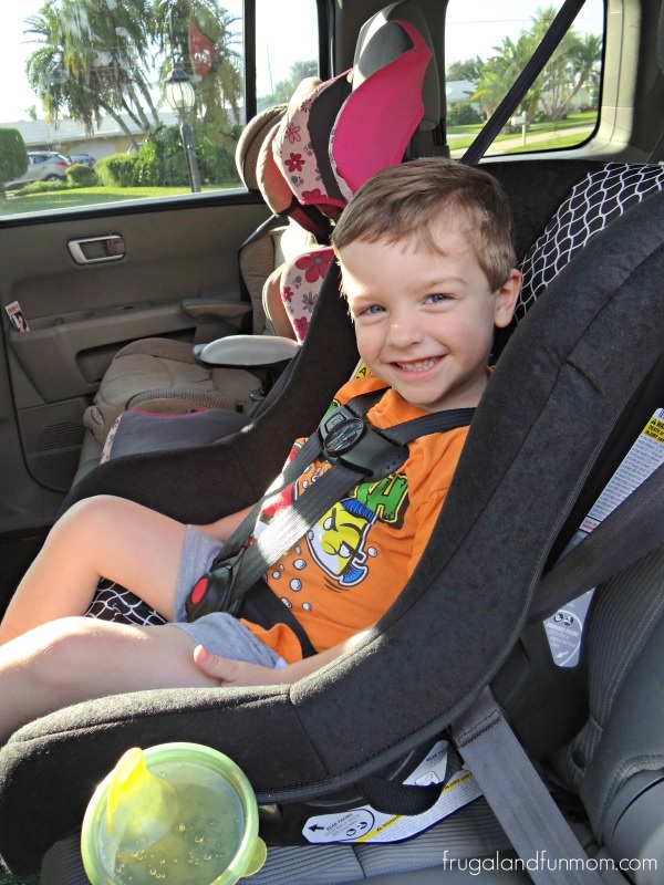 Toddler in Cosco Scenera NEXT Convertible Car Seat