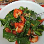 Strawberry Bacon Salad With A Homemade Berry Vinaigrette!