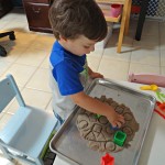 Teaching Shapes To My Toddler With Kinetic Sand!