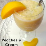 Peaches and Cream Slush Recipe and the Fairy Herb Garden Project!