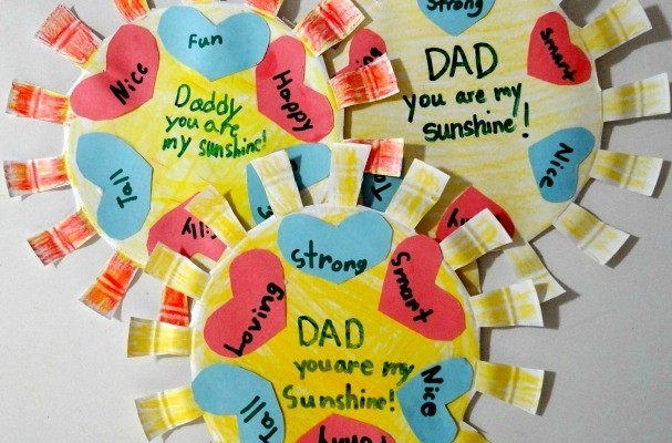 Dad -You Are My Sunshine Craft, A Father’s Day Activity!