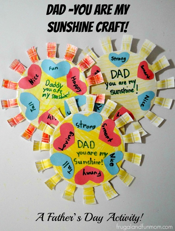 You Are My Sunshine Craft Father's Day
