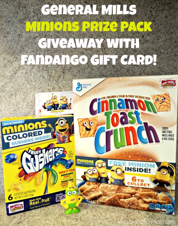 General Mills Minions Prize Pack Giveaway with Fandango Gift Card