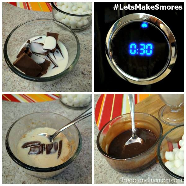 S’MORES Ice Cream Sundae With Homemade Chocolate Syrup #LetsMakeSmores #Ad