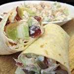 Chicken Salad Wraps with Grapes and Almonds, Lunchbox Ready for Back To School!