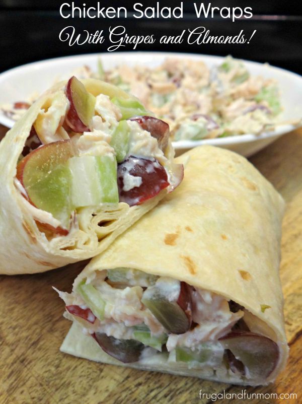 Chicken Salad Wraps With Grapes and Almonds Recipe